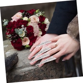 Beavorty 16pcs Fingernail Nail for Queen Costumes Vintage Accessories for Belly Dance Theme Parties and Cosplay Events Elegant Design