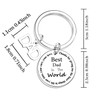 Nfyxcaz Dad Keychain Best Dad In The World Keyring Gifts