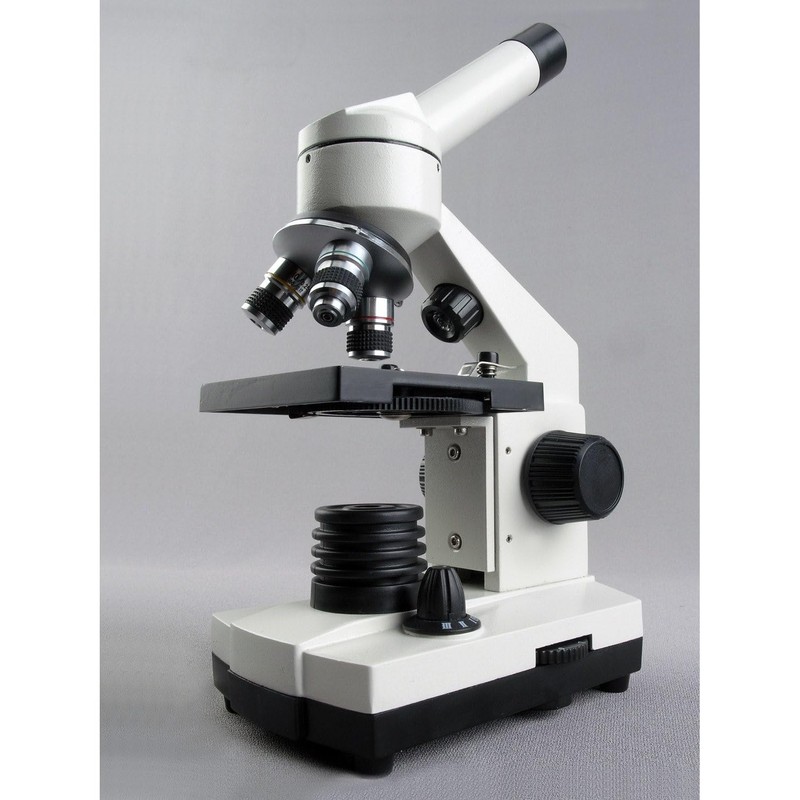 AmScope M110 Series Cordless LED Metal Frame Compound Microscope -