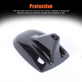 Car Roof Shark Fin Antenna Cover Cap Trim Fit for Maserati Ghibli Quattroporte 2017-2024, Car Exterior Decoration Accessories (Black)