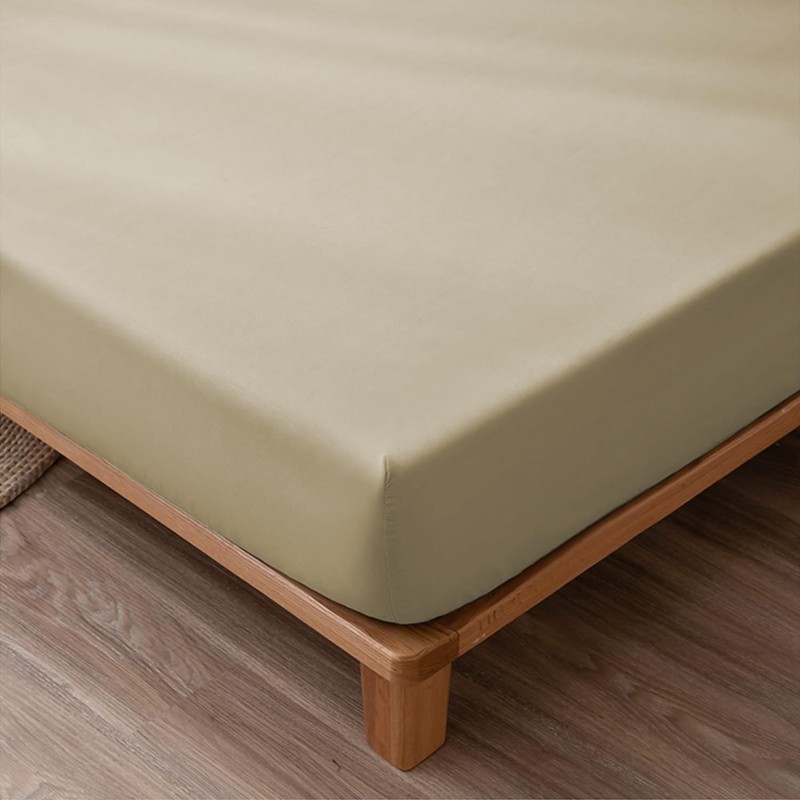 NAFAY LIVING Fitted sheet-Plain Dyed Ultra Soft Microfiber Bedding Sheet