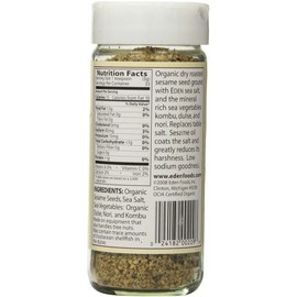 Eden Organic Seaweed Gomasio, Sesame Seeds, Seaweed & Sea Salt, 3.5-Ounce Shakers (Pack of 12)