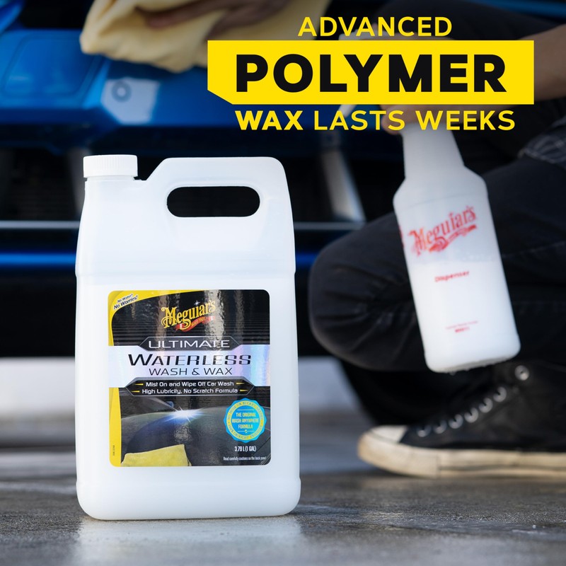 Meguiar's Ultimate Waterless Wash & Wax, Scratch-Free Waterless Car Cleaning