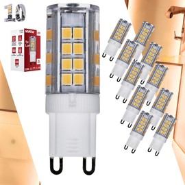 Satco S11231 3.5W LED G9 Base Clear 4000K Cool White 120 Volt - JCD LED Light Bulb (10 Pack)