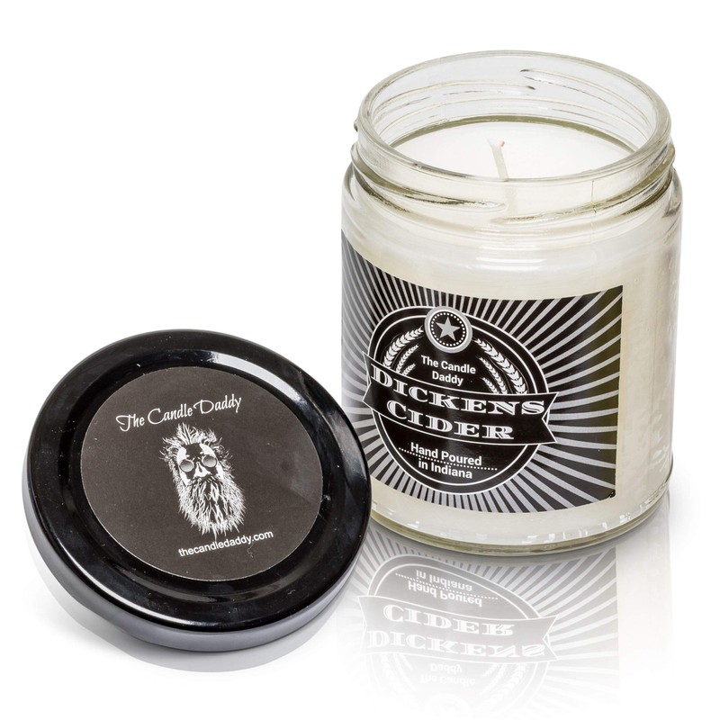 Dickens Cider- Funny Apple Bourbon Cider Scented Jar Candle Fall-
