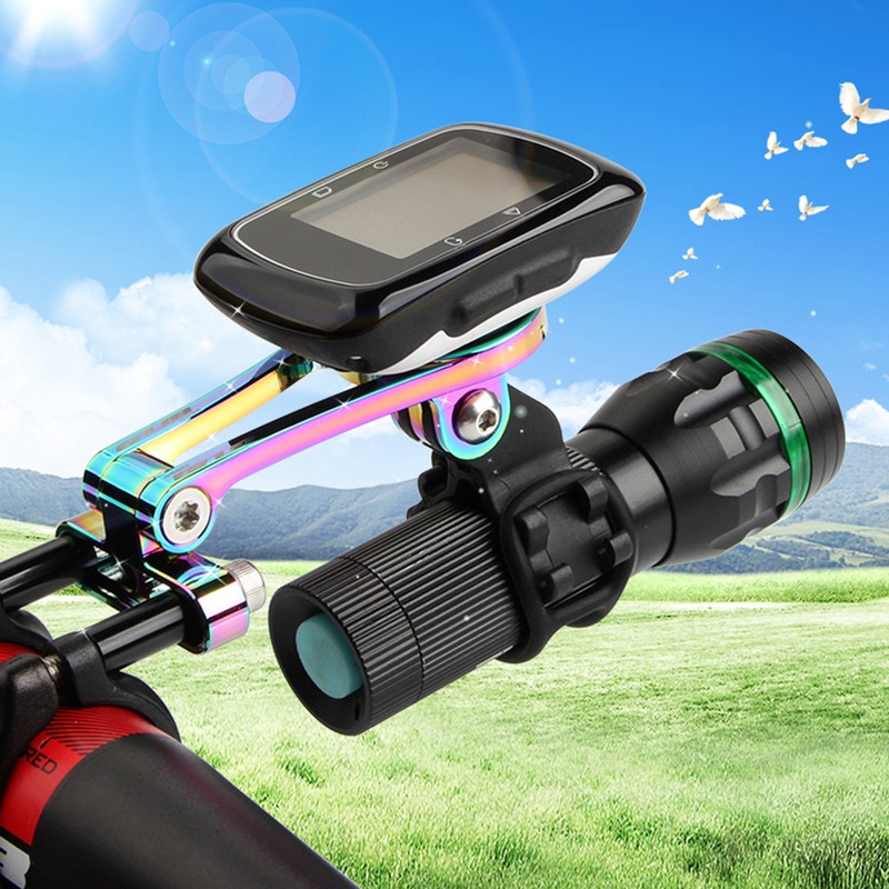 Bike Computer Mount Extend Aluminum Alloy Lightweight Adjustable For Garmin