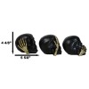 Set Of 3 Gothic Black See Hear Speak No Evil