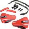 Tusk D-Flex Pro Adventure Handguards Black Bar/Red Plastics 1 1/8"