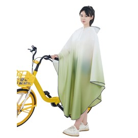 DIOOMOR Raincoat, Bicycle, Rain Poncho, Women's, Men's, Rainwear, Poncho, Lightweight, Non-stuffy Copper, For Backpacks, Rain Feathers, Large Size, Double Brim Included, Reflective Tape, Waterproof,