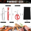Zhehao 49 Pcs Seafood Tools Set Includes Crab Crackers, Lobster