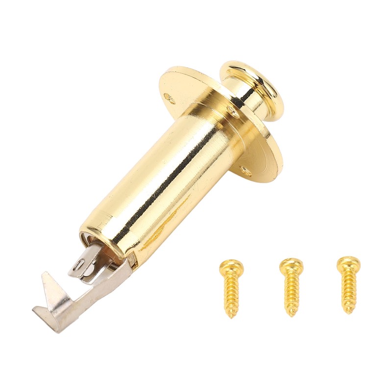 6.35mm Guitar Output Jack Socket Metal Construction Endpin Pickup Jack