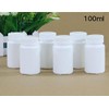 12PCS Plastic Round Container Bottles Storage Holder Dispenser Holder Organizer(White)