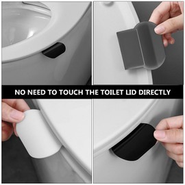 PRETYZOOM Elevador De Asiento De Inodoro De 9 Piezas, Evita Tocar El Mango, Accesorios Autoadhesivos para Tapa De Inodoro