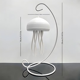 Hanging Jellyfish Lamp, LED Dancing Jellyfish Light Lava Lamp Table Light Portable Jellyfish Night Light Cute Jellyfish Bedside Lamp Light Rechargeable Outdoor Lighting Jelly Fish Light Lamp, Green