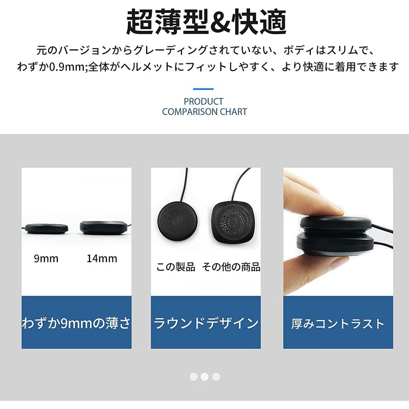 SETHDA Motorcycle Earphones, Incom, Bluetooth 5.0, Auto Reception Wireless Earphones,