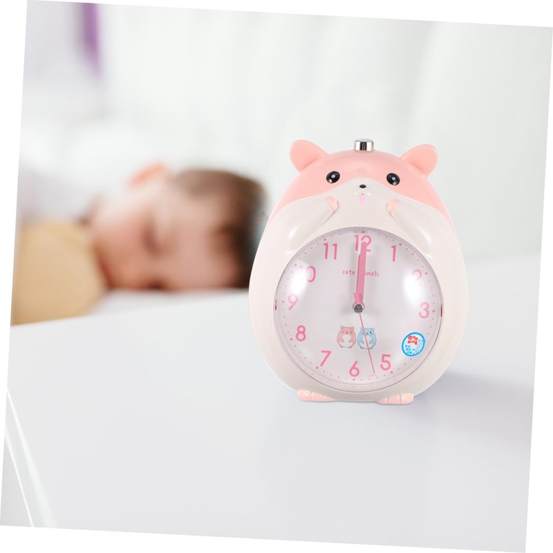 ABOOFAN Cartoon Hamster Alarm Clock Light Digital Clock for Boys