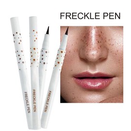 Freckle Pen 4 Colors Waterproof Lasting Natural Like Face,Natural Lifelike Freckle Makeup Pen Magic Freckle Color,Waterproof Longlasting Soft Dot Sopt Pen,for Natural Effortless Sunkissed Makeup(Dark Brown,Light Brown,natural coffee,chestnut) - Color: na