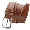 Conte Massimo Men's Belt Made of Genuine Leather, Black, Can