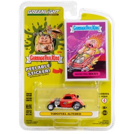Greenlight 1:64 Garbage Pail Kids Series 4 - Rocketing Rocky - Topo Fuel Altered 54070-E Die-cast Car Model [Shipping from Canada]