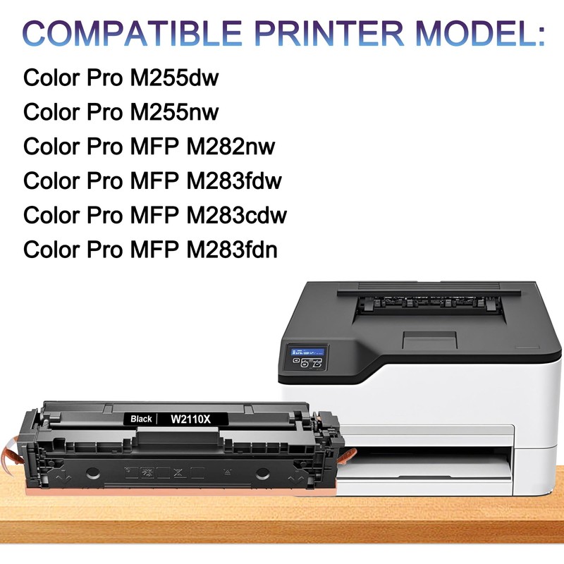 T2TONER 206X High Yield Toner Cartridges 4 Pack (with Chip)