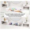 Ilauke Pack of 2 Transparent Drawer Organiser, Stackable Bathroom Organiser