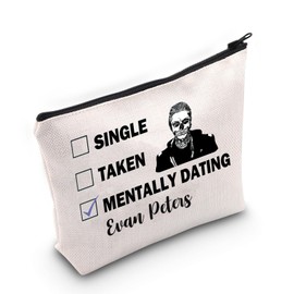 PWHAOO Evan P AHS Inspired Gift Dating Evan P Makeup Bag Evan P Fan Cosmetic Bag Evan P Merch (Dating Evan C)