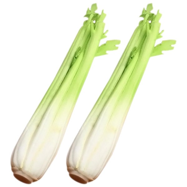 Alipis 2pcs Artificial Celery Models, Lifelike Pu Simulation Vegetables for