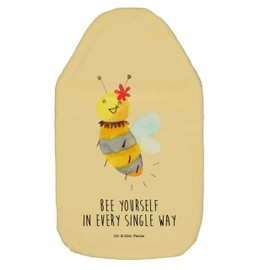 Mr. & Mrs. Panda Hot Water Bottle Bee Flower - Gift, Hot Water Bottle Cover, Wasp, Grain Cushion, Bumble Bee, Children's Hot Water Bottle, Hot Water Bottle with Cover, Heat Cushion