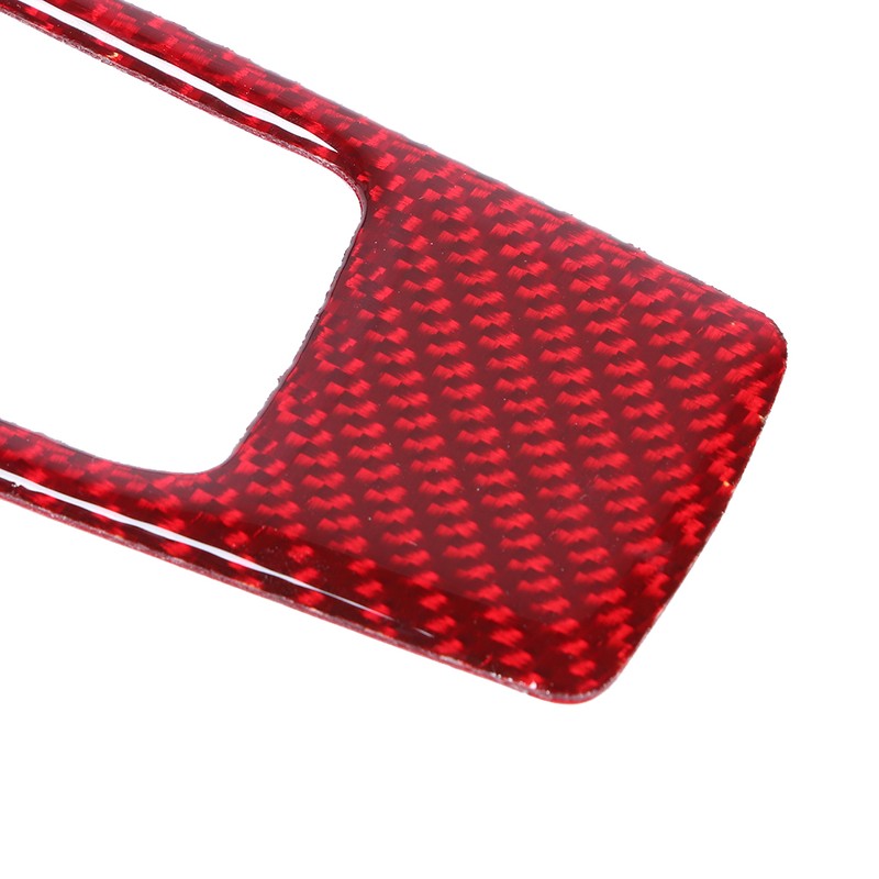 3Pcs Steering Wheel Frame Sticker Carbon Fiber Button Cover Trim