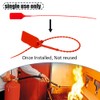 Fire Extinguishers Tamper Seals for Boat Emergency Rescues,Disposable Self-Locking Tie,