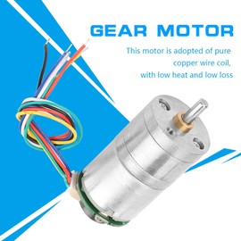 DC Encoder Gear Motor with Cable, Electric Micro Speed Reduction Geared Motor, Metal Encoder Gear Motor for Window Opener (DC12 30RPM)