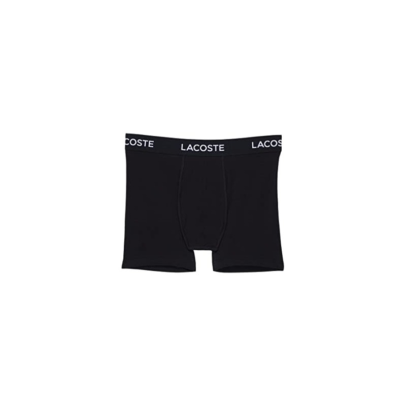 Lacoste Men's Cotton Stretch Essentials Boxer Briefs, 5-pack, Black, Medium