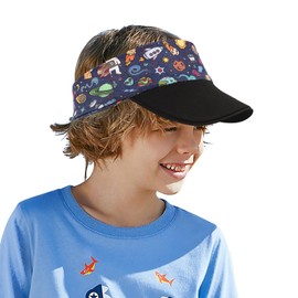 RUIXIA Kids Sunshade Empty Top Hat for Boys Girls Lightweight Sports Sunscreen Visor Cap for Outdoor Exercise Aged 3-12
