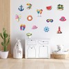 Tropical Summer Beach Vacation Stickers Pack 24Pcs Vinyl Waterproof for