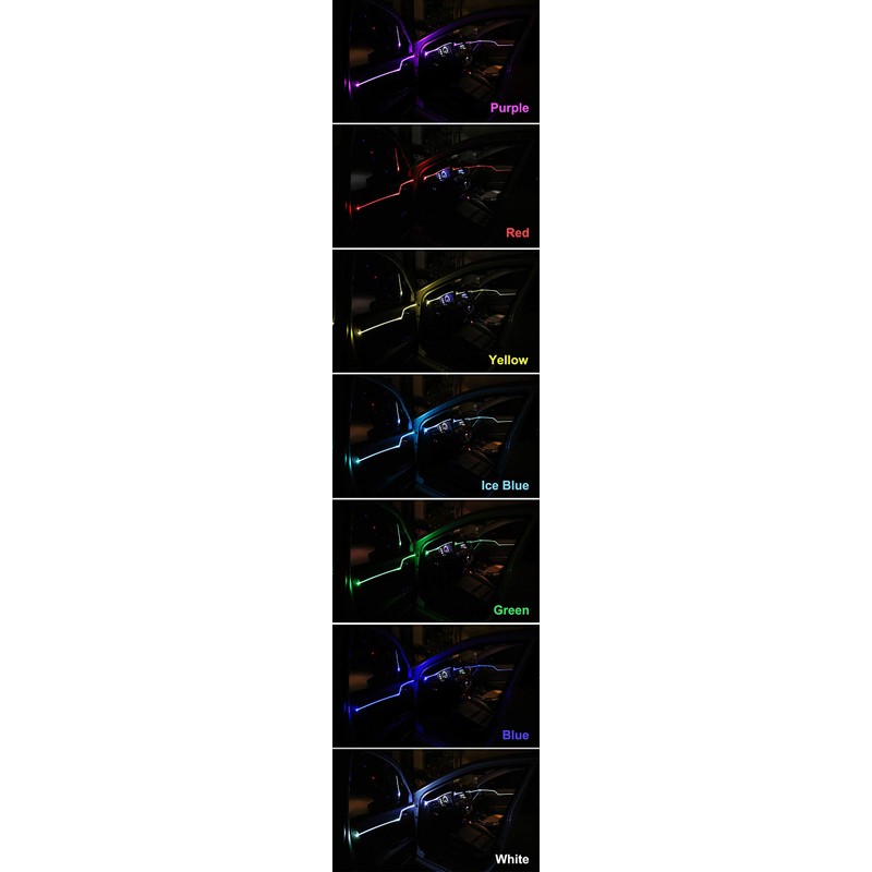RGB multicoloured ambient lighting interior lighting 6 metres light strip