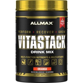 Allmax Vitastack Powder 250 Gr 30 Serv Vitaminas Y Minerales Sabor Naranja