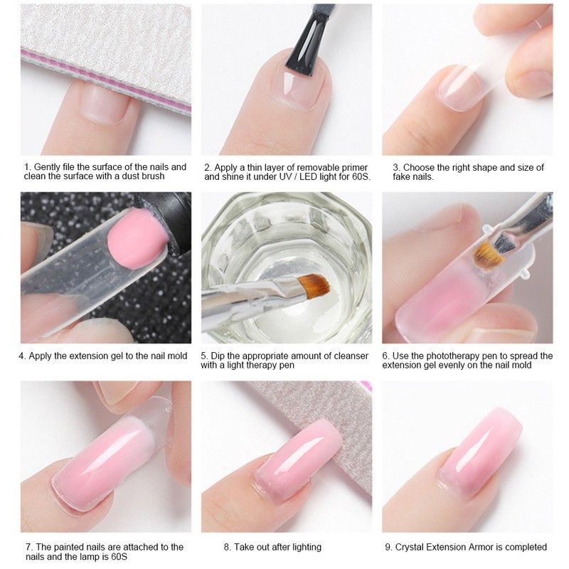 Bestauty Crystal Extension Gel Nail Professional Manicure Tool Phototherapy Glue