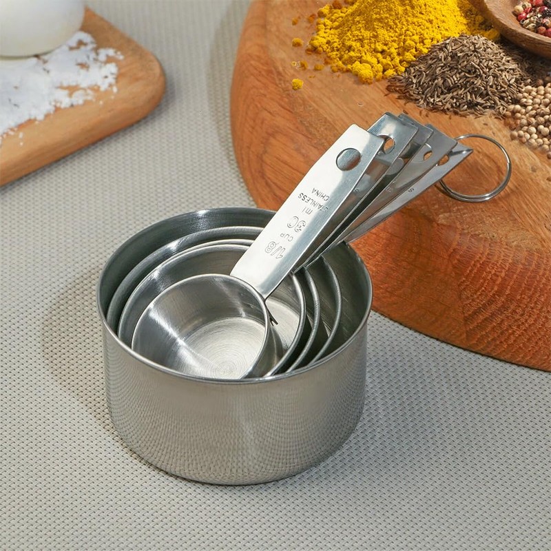 Measuring Spoon Set, Stainless Steel Dosing Spoon, Teaspoon, Measuring Cup