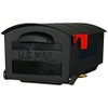 Solar Group GMB515B01 Medium Black Weather Resistant Rural Mailbox