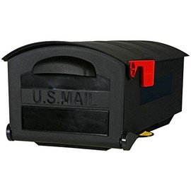 Solar Group GMB515B01 Medium Black Weather Resistant Rural Mailbox