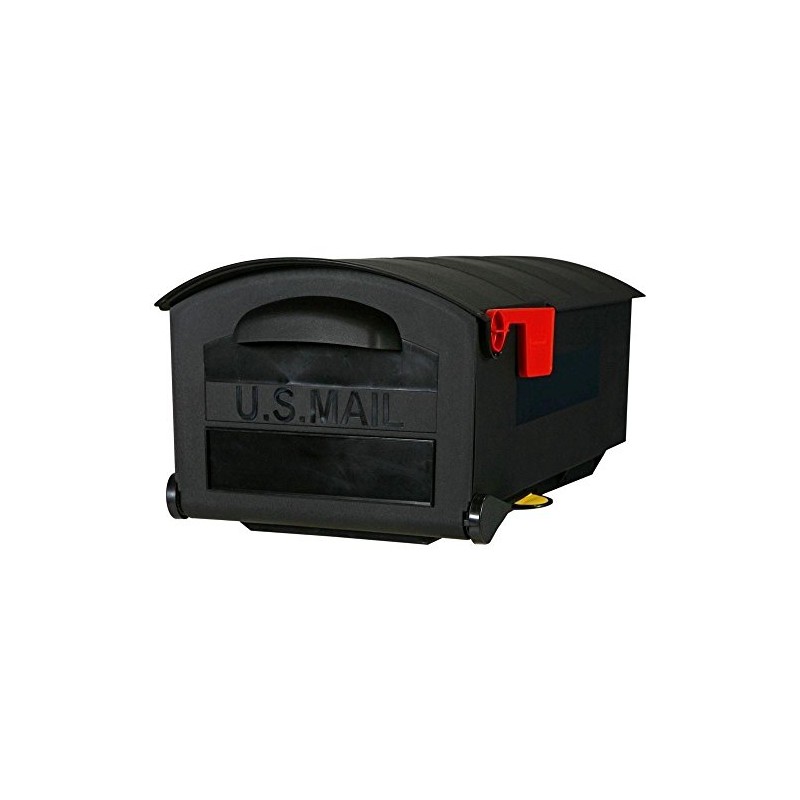 Solar Group GMB515B01 Medium Black Weather Resistant Rural Mailbox