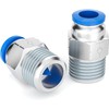 TAILONZ PNEUMATIC Male Straight 1/4 Inch Tube OD x 1/8