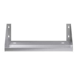 Unbranded 12 in. x 30 in. Stainless Steel Wall Shelf with Side Guards