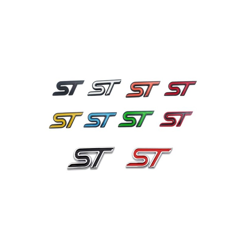1pcs Metal new ST Car Emblem 3D Racing Decal Sport