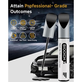 BIOOICH Touch Up Paint Pen Exact Color Match Car Chip and Scratch Repair (for Honda, Crystal Black Pearl(NH-731P))