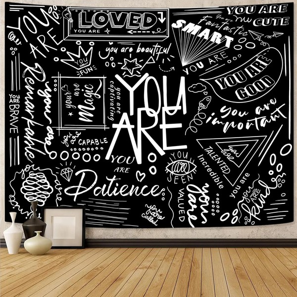 Fungarth Quote You Are Tapestry Classroom Positive Kids Tapestries Wall