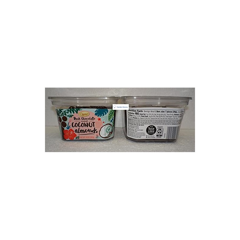 Choceur Dark Chocolate Covered Coconut Almonds 10oz 283g