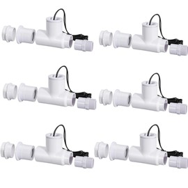 Seweder SS1 Float Switch Condensate Overflow Switch with 3/4 Inch Adaptor and 6FT Wire for HVAC Drain Pan Condensate for condensate Overflow Detection (6PCS)