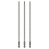 sourcing map 3pcs T25 Torx Head Screwdriver Bit 1/4" Hex