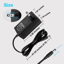 DAYBETTER 12V 3A Power Supply, AC/DC Power Adapter 100-240v, 50/60hz, 36W, LED Light Plug Adapter DC 12V Power Cord, LED Adapter Transformer Converter for Strip Lights Security Camera Router Monitor